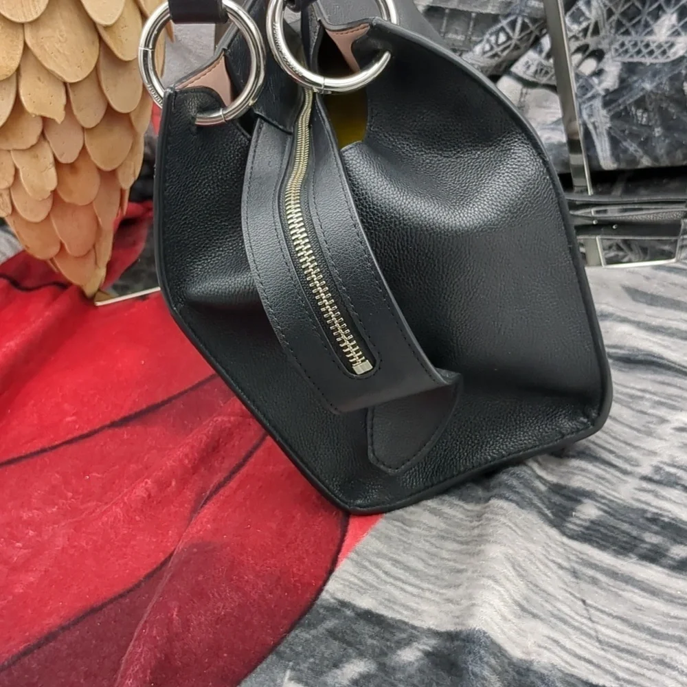 Rebecca Minkoff black leather satchel